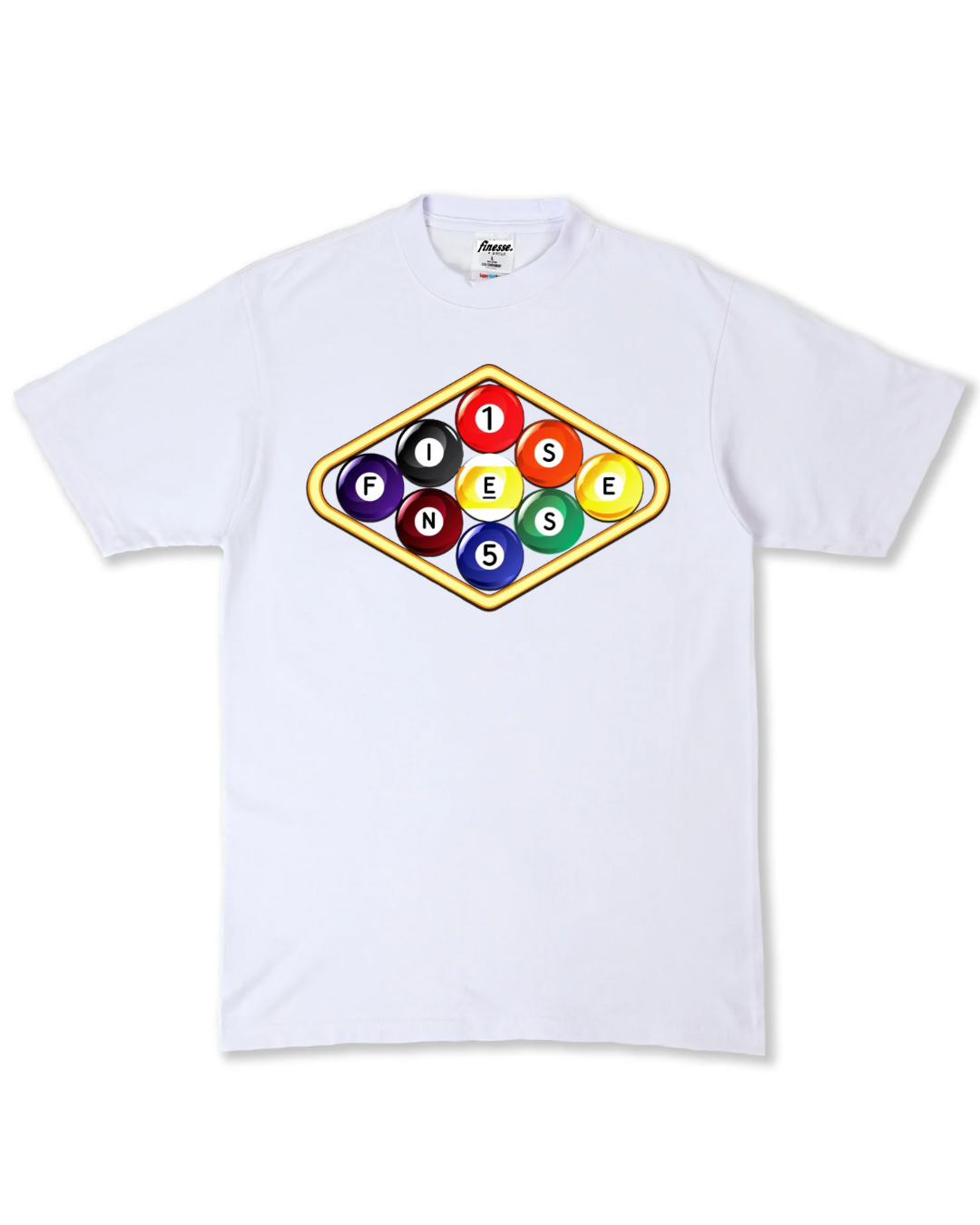 Nine Ball Tee White