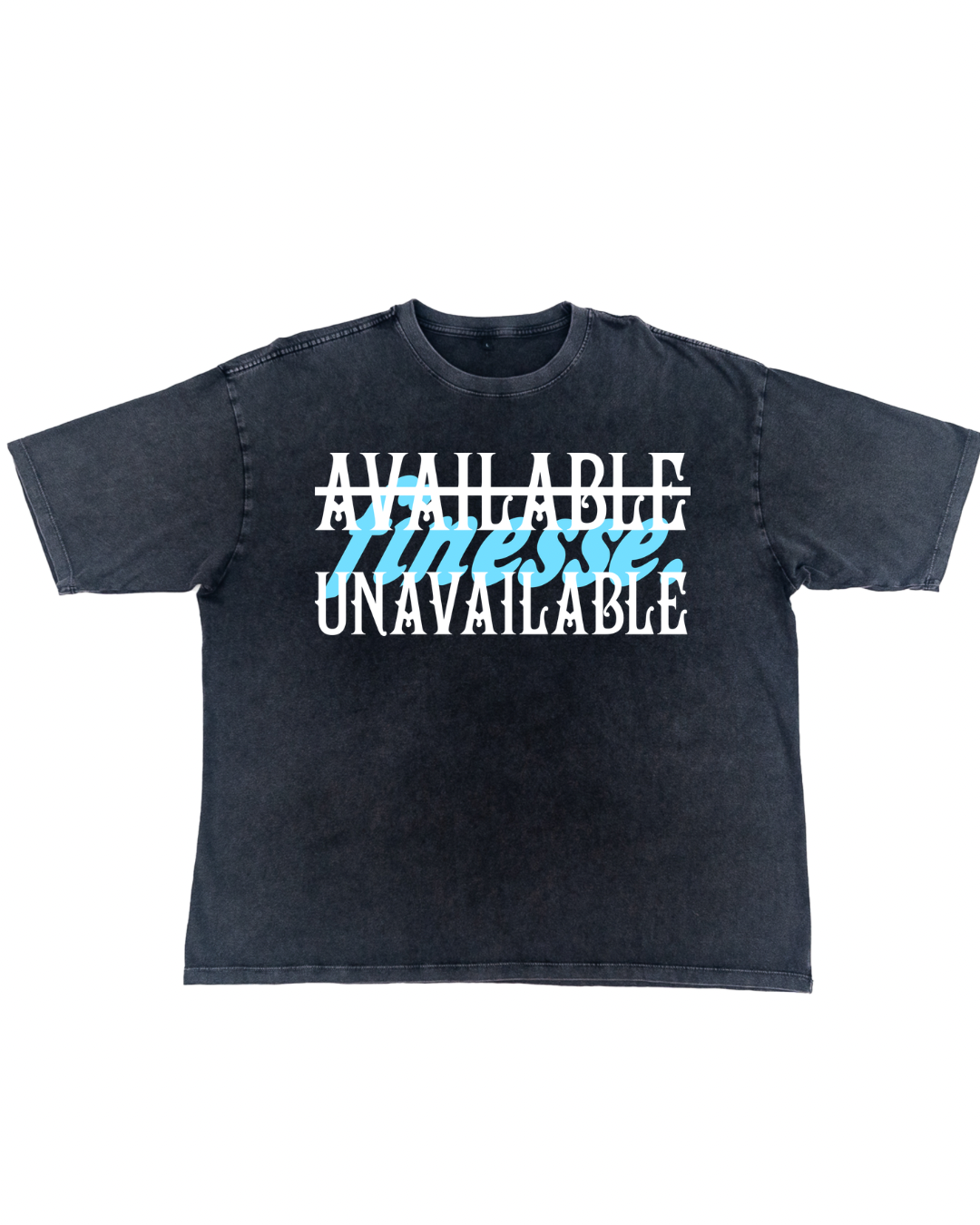 Available Unavailable Tee Black