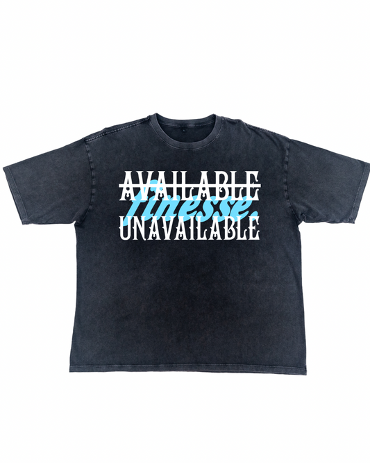 Available Unavailable Tee Black