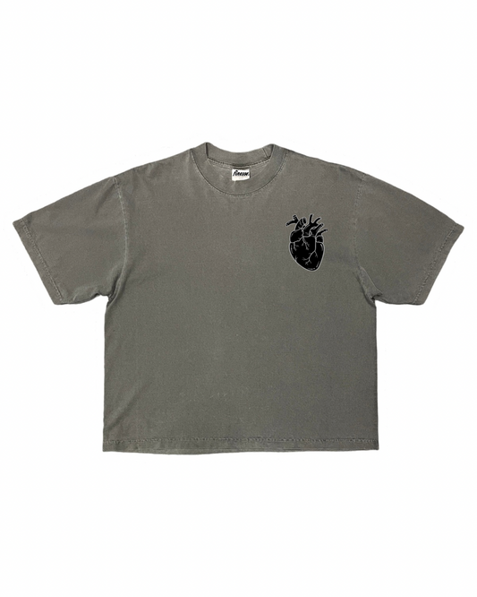 LOVE HATE Grey Tee